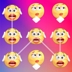 ikon layar kunci pola emoji