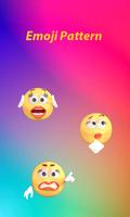layar kunci pola emoji poster
