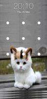 Kitty Cat Pattern Lock Screen screenshot 1