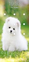 Puppy Dog Pattern Lock Screen poster