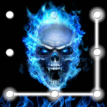 Écran de verrouillage de motif de crâne