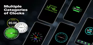 цифровые часы на экран app