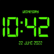 widget horloge digitale réveil