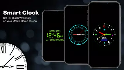 數字時鐘動態壁紙 : 模擬時鐘屏幕保護程序 - 鬧鐘應用程序 XAPK 下載