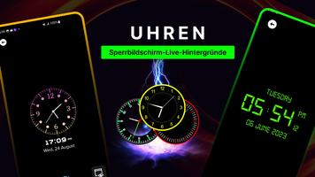 Sperrbildschirm Uhr Widget App Plakat