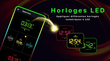 widget horloge digitale réveil capture d'écran 1