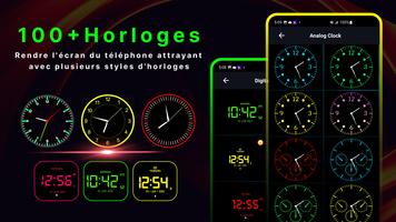 widget horloge digitale réveil capture d'écran 2