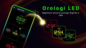 1 Schermata App orologio digitale sveglia