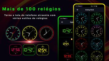 despertador data e hora widget imagem de tela 2