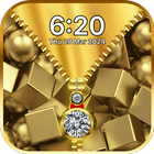 Gold Zip Lock Screen 图标