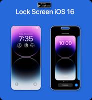 Lock Screen iOS 16 الملصق