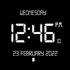 Digital Clock Lock Screen App آئیکن