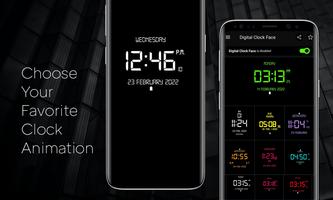 Digital Clock Lock Screen App اسکرین شاٹ 2