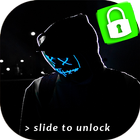 Mask Man Neon Lock Screen icon