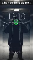 Mask Man Neon Lock Screen скриншот 2