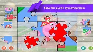 Peppa Pig Puzzle Affiche