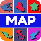 Quiz amusant - World Map Quiz icône
