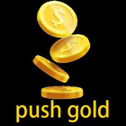 Push Gold Zeichen