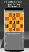 Combat de chevaliers d'échecs Affiche