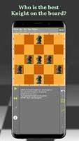 Knights fight - chess puzzles poster