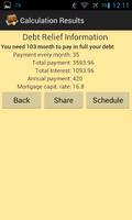 Financiële lening rekenmachine screenshot 2