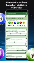 Lotto generator & statistics اسکرین شاٹ 1