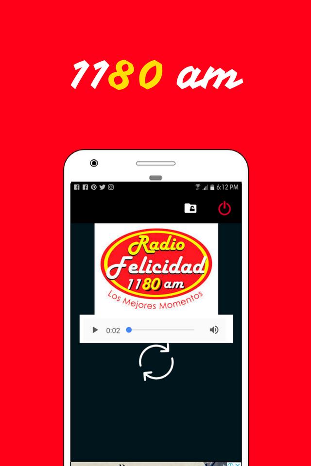 Descarga de APK de Radio Felicidad Mexico - 1180 AM Radio para Android