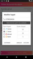Journal D'appels Éditeur capture d'écran 2