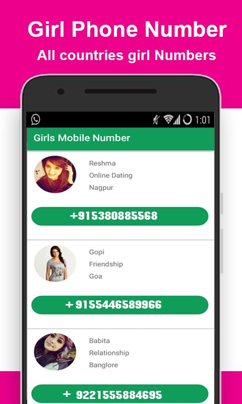 Girl numbers apk real Girls Mobile