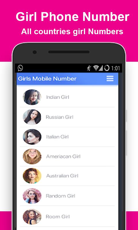 The description of Real Girls Mobile Number-Girl friend search Prank App.