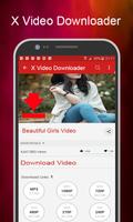 M X video downloader- X Browser videos downloader Affiche