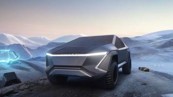Cyber ​​Truck Snow Drive Пикап скриншот 1