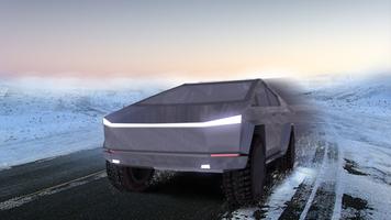 Cyber Truck Snow Drive screenshot 2