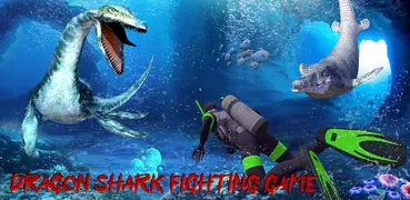 Dino shark hunter underwater