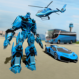 Flying Robot Car Bus Transform icon