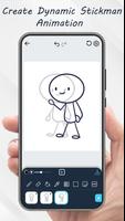 Stickman - draw animation app Affiche