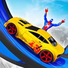 超级英雄超级坡道汽车特技 - 3D 射击游戏 图标