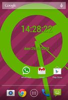 SuperFlat Clock LiveWallPaper penulis hantaran