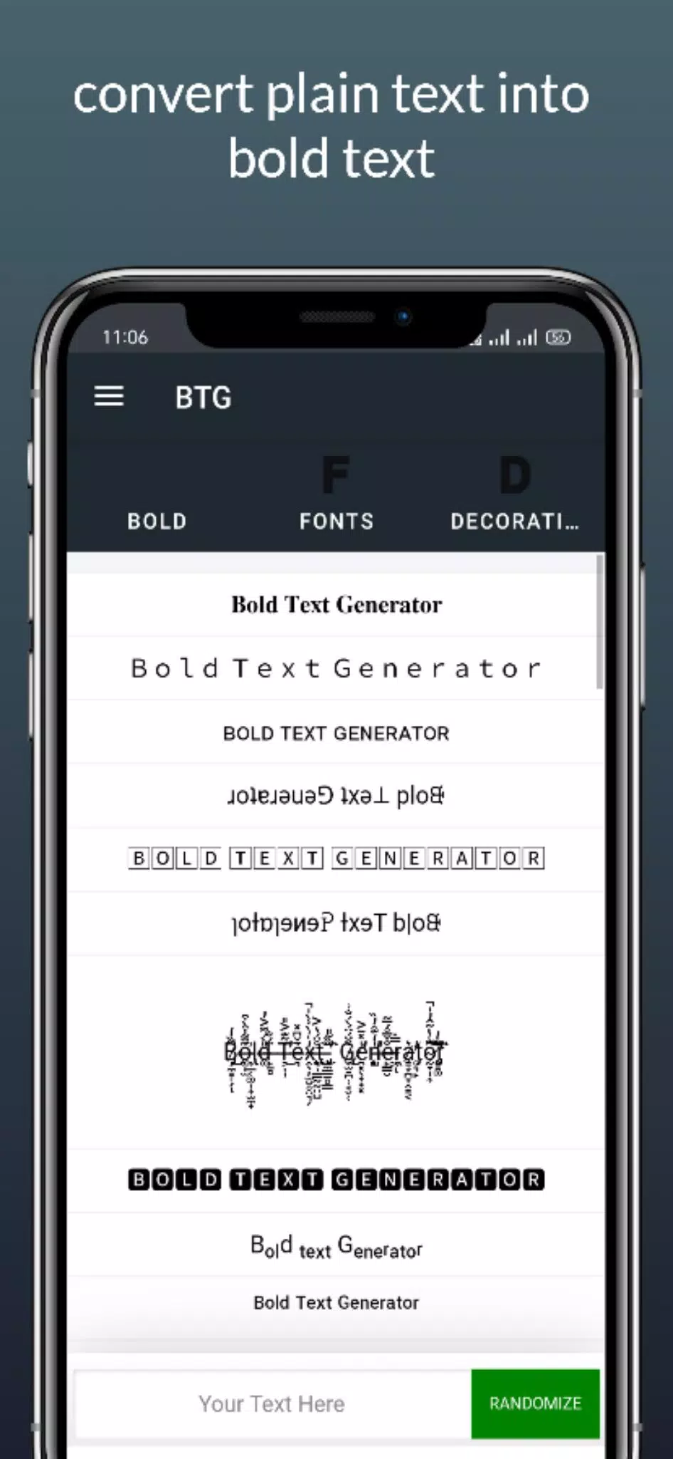 Bold text generator