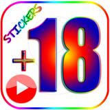 18+Animated Romantic Stickers icon