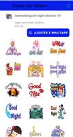 Animated good night stickers Ekran Görüntüsü 3