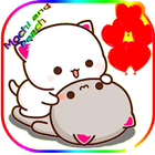 Mochi Peach and Goma Stickers simgesi
