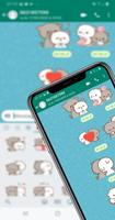 Mochi Peach and Goma Stickers Ekran Görüntüsü 1