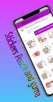 Mochi Peach and Goma Stickers Ekran Görüntüsü 2