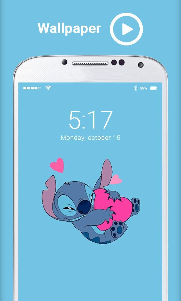 Tải xuống APK Lovely Stitch Heart Valentine HD Live Wallpaper cho Android