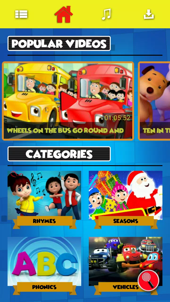 Kids Videos & Nursery Rhymes   Kids First für Android   APK ... Kostenlos