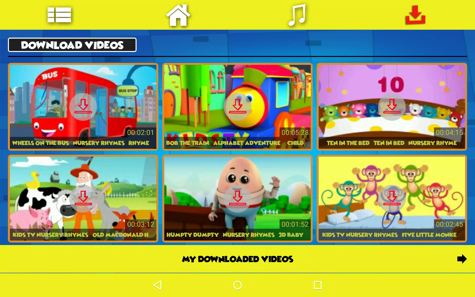 Kids Videos & Nursery Rhymes   Kids First für Android   APK ...