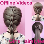 Girls hairstyle offline Videos icon
