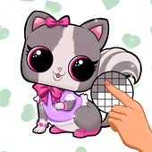 🐱DOLL PETS 🐱 LOL Animal Art! Pixel Coloring Book icon