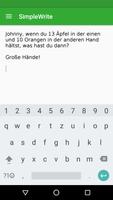 SimpleWrite Plakat